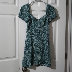 H&M Green Floral Dress
